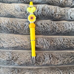 Sunny Yellow Flower Pen